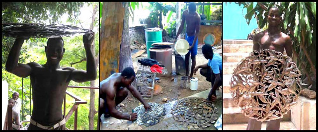 Haitian metal art - recycled steel drums - Haiti Metal Art - www.haitimetalart.com 